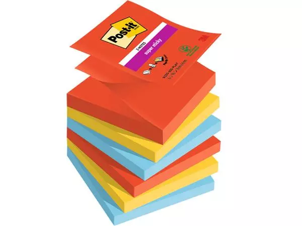 Een MEMOBLOK POST-IT Z-NOTES R330 SUPER STICKY PLAY koop je bij Kantoorvakhandel van der Heijde