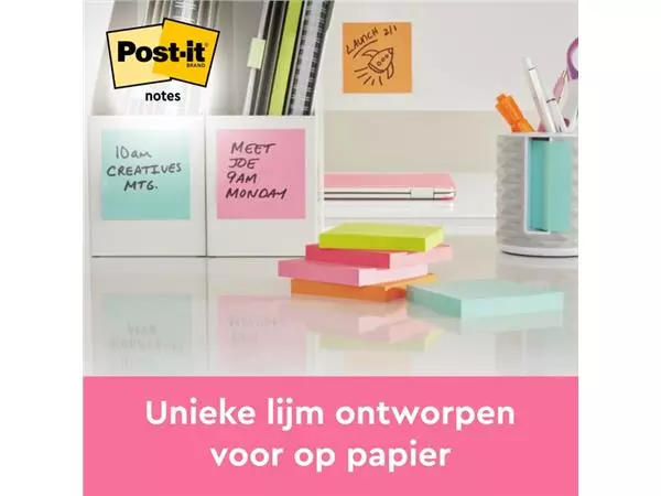 Een Memoblok Post-it 655 76x127mm gelijnd roze koop je bij Goedkope Kantoorbenodigdheden