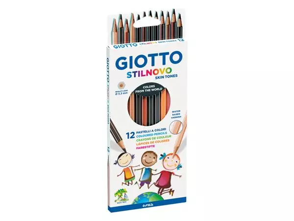 Potlood Giotto Stilnovo skin tones 12 stuks
