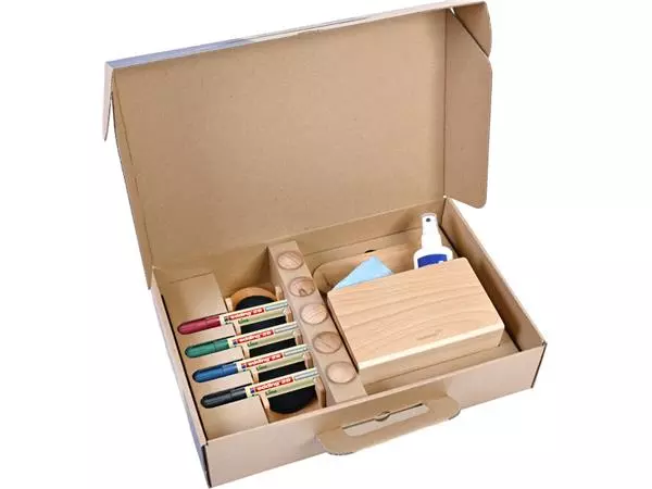 Een Whiteboard accessoire starter kit Legamaster WOODEN 17 stuks koop je bij Buro De Peuter