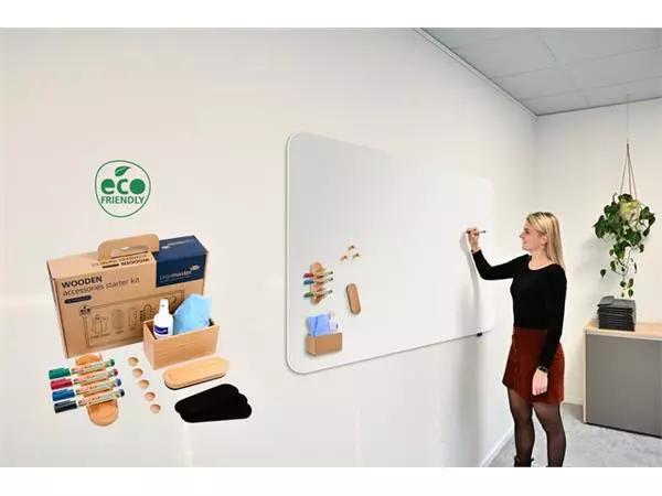 Een Whiteboard accessoire starter kit Legamaster WOODEN 17 stuks koop je bij Unimark Office B.V.