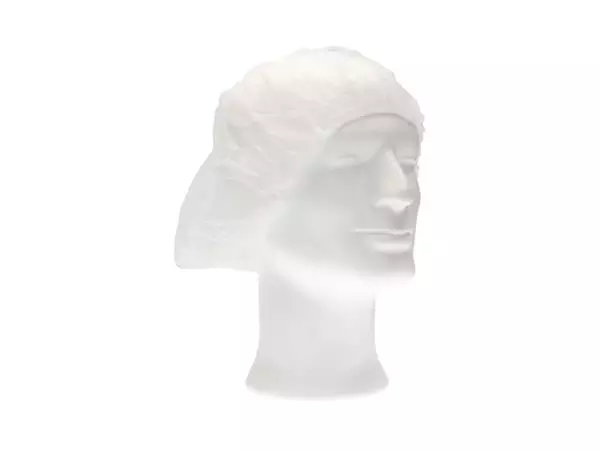 Een Haarnet CMT bouffant non-woven M 50cm PP wit koop je bij NiceSupplies.nl