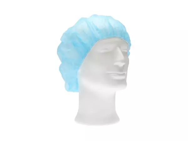 Een Haarnet CMT bouffant non-woven M 50cm PP blauw koop je bij NiceSupplies.nl