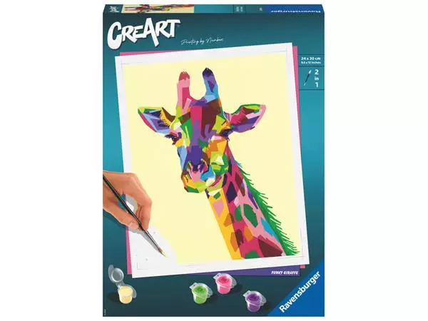 Een Malen nach Zahlen CreArt Giraffe koop je bij QuickOffice BV