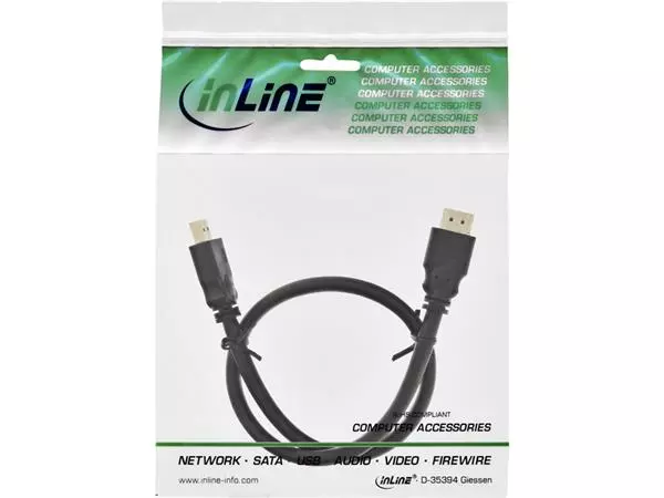 Een Kabel inLine HDMI 1080P M-M 3 meter zwart koop je bij NiceSupplies.nl