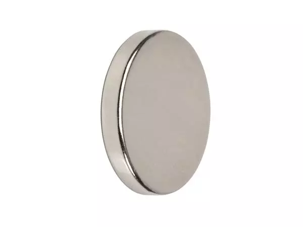 Een Magneet MAUL Neodymium rond 20x3mm 4.2kg 4 stuks koop je bij Unimark Office B.V.