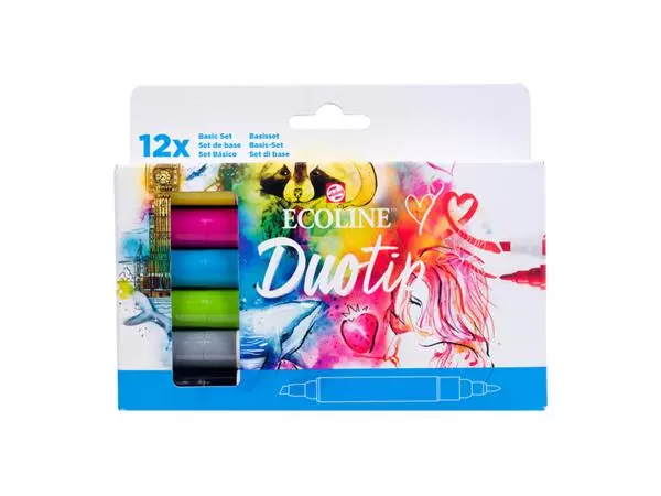 Een Duotip marker Ecoline basis set 12 kleuren koop je bij L&N Partners voor Partners B.V.