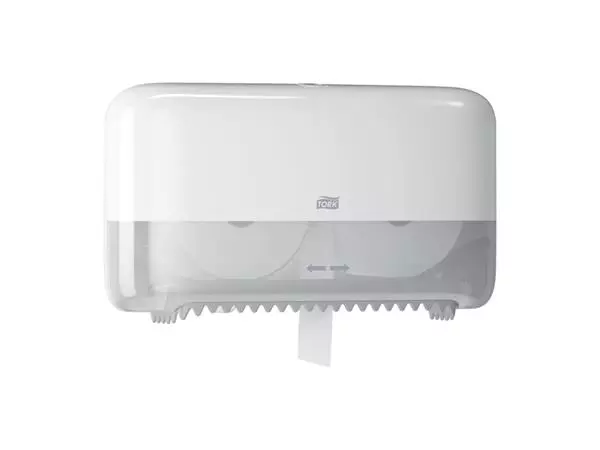 Een Dispenser Tork T7 voor hulsloos toiletpapier wit 558040 koop je bij NiceSupplies.nl