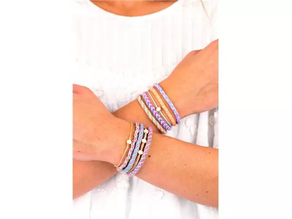 Een ARMBANDENSET FOLIA KUMIHIMO INCL 2 DISCS 16-DELIG koop je bij Kantoorvakhandel van der Heijde