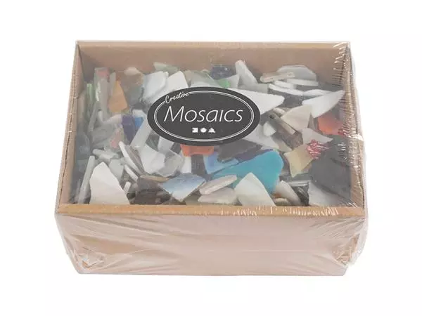 Een Mozaïek Creativ Company grootte 8-20mm dikte 2-3mm 2kg assorti koop je bij NiceSupplies.nl