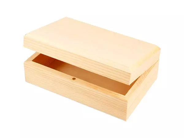 Een Sieradendoos Creativ Company 14x9x5cm hout koop je bij NiceSupplies.nl