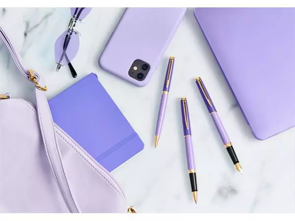 Een Rollerpen Waterman Hémisphère Colour Blocking purple GT fijn koop je bij Kantoorvakhandel van der Heijde