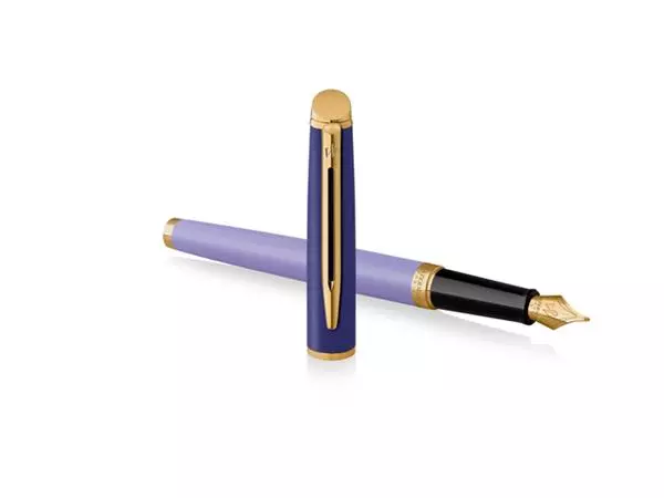 Een Vulpen Waterman Hémisphère Colour Blocking purple GT medium koop je bij Kantoorvakhandel van der Heijde