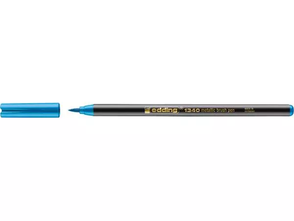 Brushpen edding 1340 metallic blauw