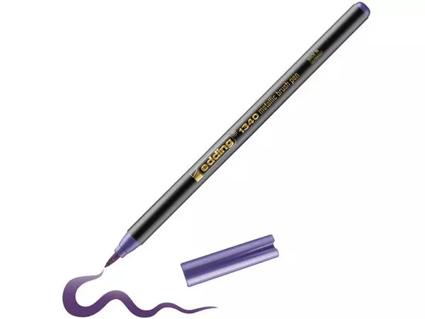 Een Brushpen edding 1340 metallic violet koop je bij NiceSupplies.nl