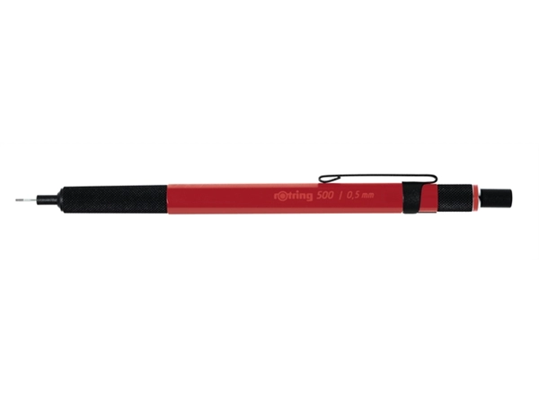 Een Vulpotlood rOtring 500 0.5mm rood koop je bij EconOffice