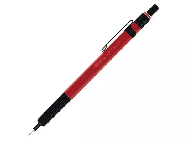 Een Vulpotlood rOtring 500 0.5mm rood koop je bij NiceSupplies.nl