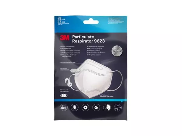 Een Stofmasker 3M huishoudelijk stof 9623 FFP2 3 stuks koop je bij De Angelot