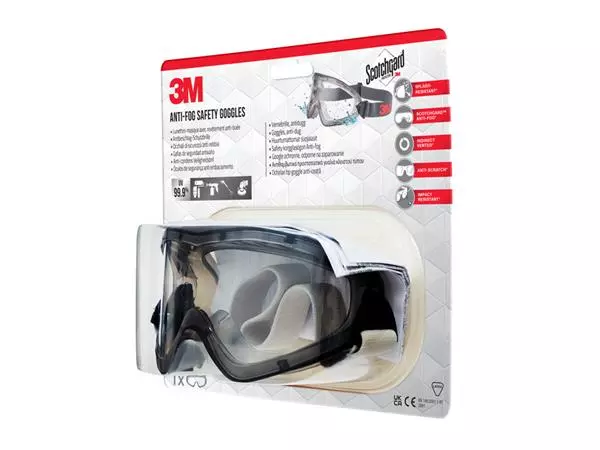 Een Ruimzichtbril 3M anti-fog Safety krasbestendig koop je bij Kantoorvakhandel van der Heijde