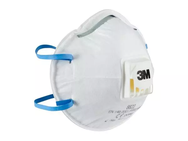 Een Stofmasker 3M voor schuren 8822 FFP2 met ventiel 5 stuks koop je bij Kantoorvakhandel van der Heijde