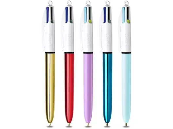 Een BALPEN BIC 4KLEUREN MY BIC IN BLIK M ASSORTI koop je bij Kantoorvakhandel van der Heijde