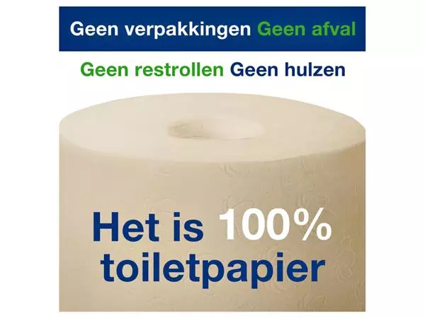 Een Toiletpapier Tork T7 Advanced Optiserve Coreless 2-laags 104m naturel 471255 koop je bij Buro De Peuter