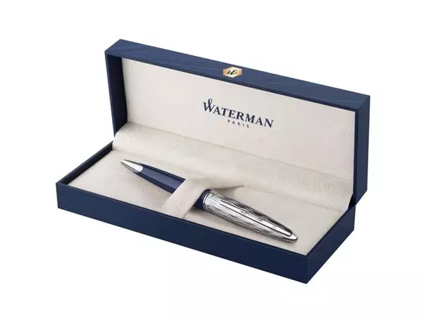 Een Balpen Waterman Carène L'essence du blue deLuxe CT medium koop je bij Buro De Peuter