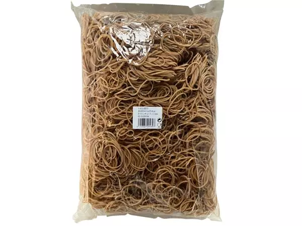 Een Elastiek Standard Rubber Bands 14 50x1.5mm 1kg 5333 stuks bruin koop je bij NiceSupplies.nl