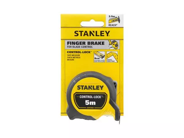 Een Rolmaat Stanley Control-Lock 5 meter 25mm koop je bij Totaal Kantoor Goeree