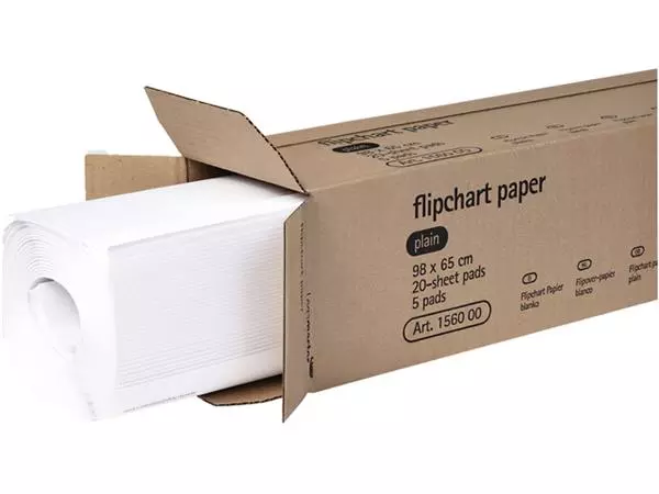 Een Flipoverpapier Legamaster blanco 20vel 5stuks koop je bij Kantoorvakhandel van der Heijde