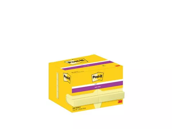 Een Memoblok 3M Post-it 656 Super Sticky 47,6x76mm geel koop je bij Van Leeuwen Boeken- en kantoorartikelen
