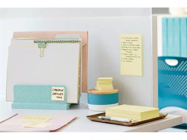 Een Memoblok Post-it 656 Super Sticky 51x76mm geel 12 stuks koop je bij NiceSupplies.nl