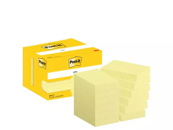 Een Memoblok 3M Post-it 656 51x76mm geel koop je bij Van Leeuwen Boeken- en kantoorartikelen