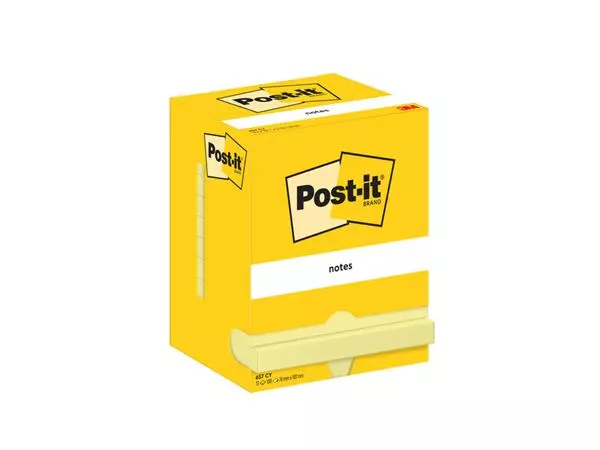 Een Memoblok Post-it 657 76x102mm geel koop je bij NiceSupplies.nl