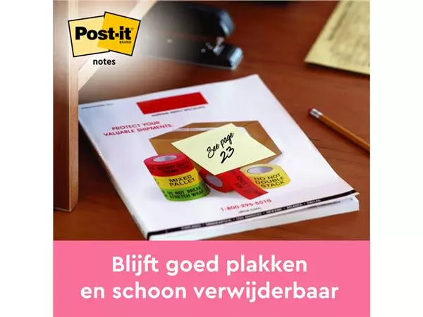 Een MEMOBLOK POST-IT Z-NOTE R330 76X76MM CANARY YELLOW koop je bij Kantoorvakhandel van der Heijde