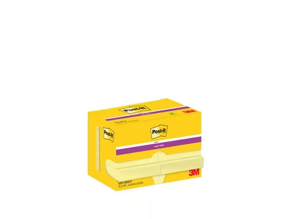 Een Memoblok Post-it 622 Super Sticky 47,6x47,6mm geel koop je bij Van Hoye Kantoor BV