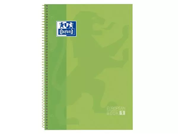 Een Notitieboek Oxford Classic Europeanbook A4+ 4-gaats lijn 80vel groen koop je bij Klik Office BV