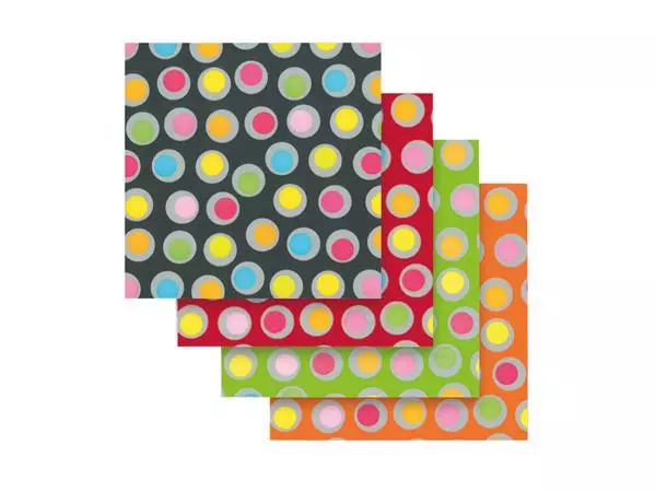 Een Inpakpapier Special Wrap 200mx70cm spring rounds assorti koop je bij NiceSupplies.nl