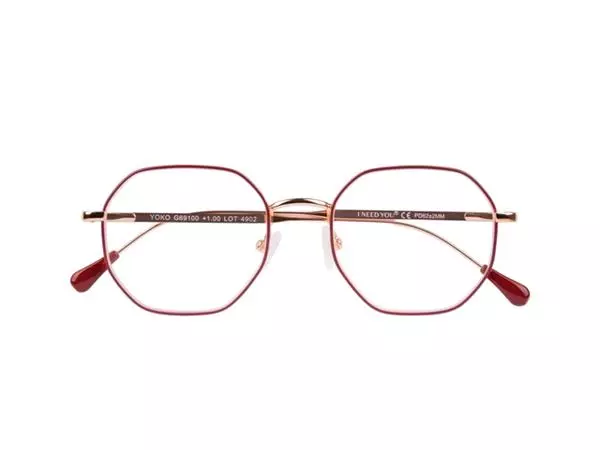 Leesbril I Need You +2.50 dpt Yoko rood-koper