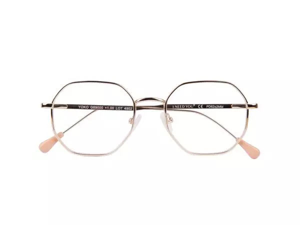 Een Leesbril I Need You +1.00 dpt Yoko goud koop je bij Van Leeuwen Boeken- en kantoorartikelen