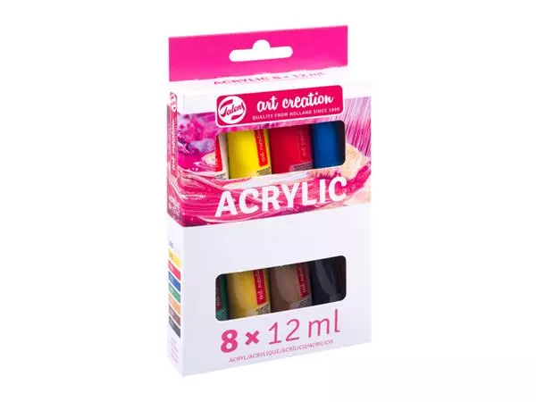 Een Acrylverf Talens Art Creation 12ml set à 8 kleuren koop je bij Unimark Office B.V.