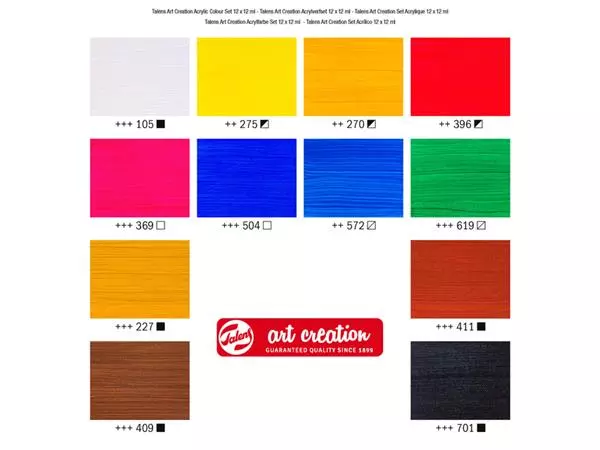 Een ACRYLVERF TAC 12ML SET 12 KLEUREN koop je bij Kantoorvakhandel van der Heijde