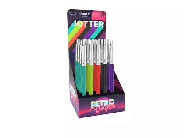 Buy your Ballpoint pen Parker Jotter Original 80&#39;s Retrowave assorted medium at QuickOffice BV