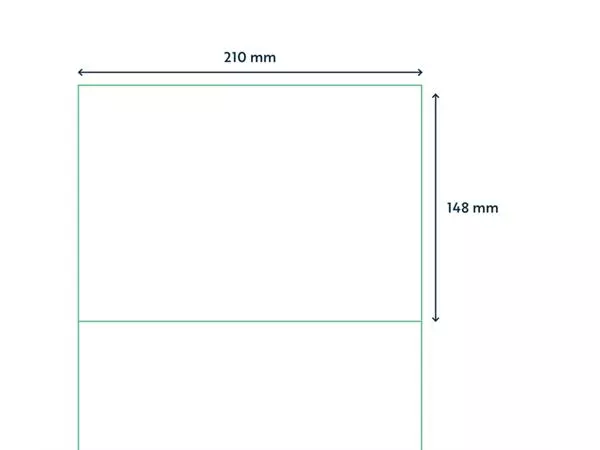 Een Etiket Qbasic A4 1.000 vel 210x148mm 2000 labels koop je bij NiceSupplies.nl