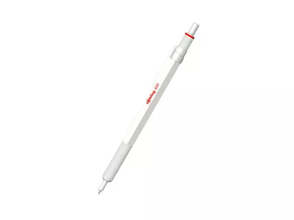 Een Balpen rOtring 600 parelmoer medium wit koop je bij NiceSupplies.nl