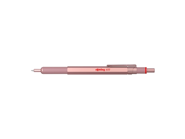 Een Balpen rOtring 600 medium rosé goud koop je bij The Cartridge Company