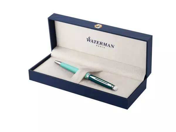 Een Balpen Waterman Hémisphère Colour Blocking green CT medium koop je bij Buro De Peuter