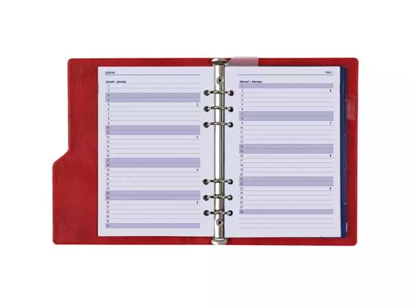 Een Organizer Kalpa Clipbook A5 inclusief agenda 2024-2025 7dagen/2pagina's rood koop je bij NiceSupplies.nl