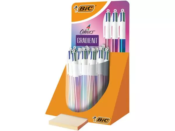 Een Balpen Bic 4kleuren gradient medium assorti koop je bij NiceSupplies.nl