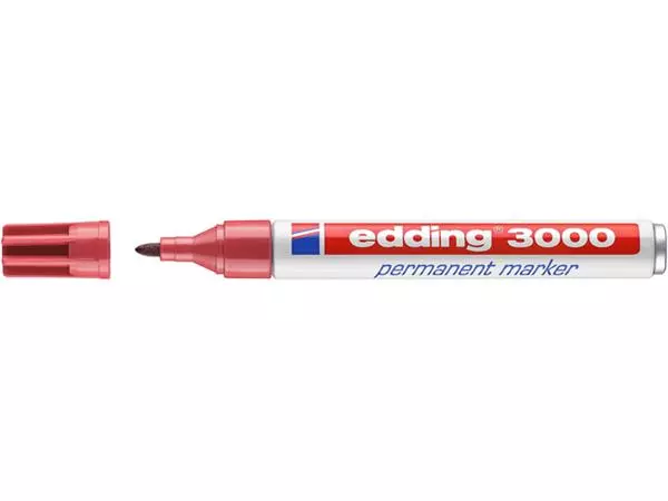 Viltstift edding 3000 rond 1.5-3mm karmijnrood